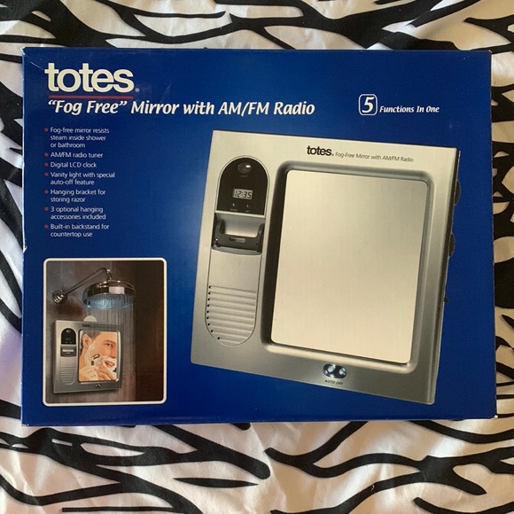 totes Portable Audio & Video Totes Fog Free Mirror With Amfm Radio Poshmark